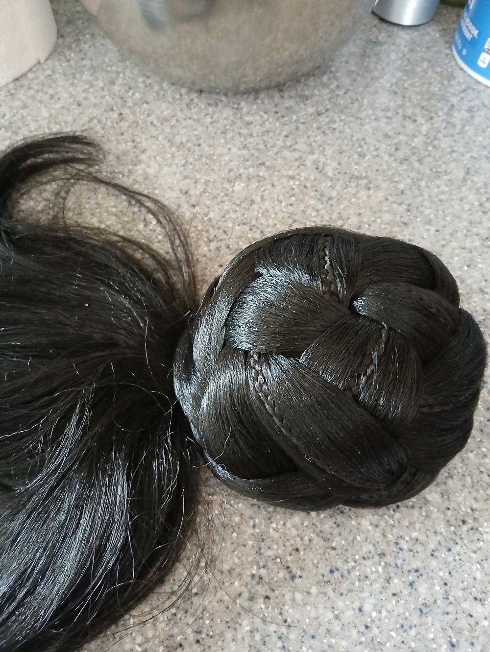 Bun & Bang Hair Piece AMOURE MIO collection Synthetic Hair Attachment Braids